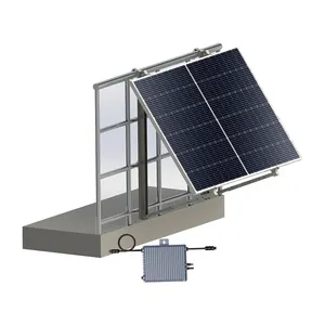 Photovoltaikanlage 720W Glass Photovoltaikanlage Balkonkraftwerk Solarpanel 800W Wechselrichter Mon Photovoltaic Panel Balcony