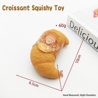 Vente en gros de jouets anti-stress à presser à remontée lente, en TPR, ultra-doux, type beurre, pour la décompression sensorielle, pour enfants et adultes