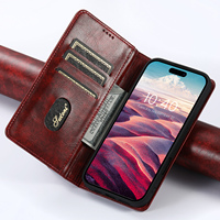 Étui portefeuille magnétique SUTENI en similicuir avec support pour iPhone 18 Pro Max, 17, 16 Plus, 15 Pro, 14, 13, 12
