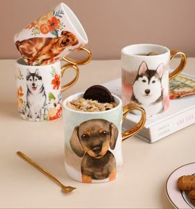Drôle Mignon Animal Chien Maison Bureau <span class=keywords><strong>Porcelaine</strong></span> Thé Café Lait Tasse En Céramique Tasse de Petit Déjeuner - Product Image 6