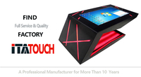 Écran tactile capacitif TFT LCD de haute qualité pour restaurant, bar, table numérique intelligente multi-touch pour hall d'exposition, garantie 1 an