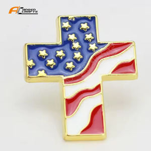 Pin cruzado de bandera, Colección trasera magnética, Pin de solapa de bandera de varios países, insignias de construcción de fama mundial, regalo para amigos - Product Image 5
