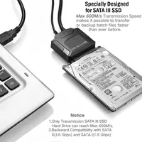 Adaptateur de câble USB 3.0 vers SATA 13 broches, convertisseur de disque dur SATA III II I, extension SSD 2,5'' 3,5'', connecteur externe HDD