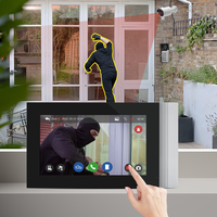 4 Unit Home Security System 1080P Video Door Phone with Color Camera PIR Motion Detection Intercom Multi-Apartment Home Security