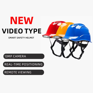 <span class=keywords><strong>Casque</strong></span> de sécurité industriel connecté en ABS, <span class=keywords><strong>casque</strong></span> de sauvetage intelligent avec design à fentes et diffusion vidéo en direct - Product Image 2