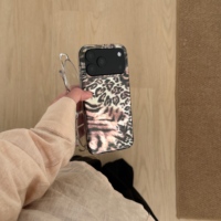 Coque de téléphone antichoc IMD à motif léopard tigré noir et marron pour iPhone 18 Pro Max 17 16 15