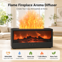 Diffuseur d'arômes à flamme simulée, veilleuse colorée, minuterie, télécommande USB, silencieux, pour la maison, l'hôtel, cadeau créatif