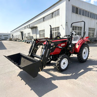 Tracteur agricole compact 4x4 4WD Euro5 CE 50HP 70HP 90HP 100HP 120HP multifonctionnel avec cabine climatisée