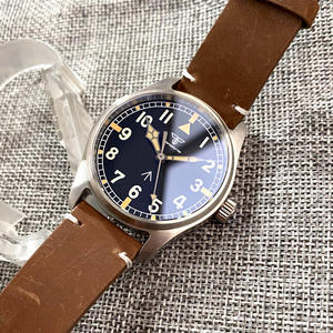 นาฬิกา Tandorio 39 มม. รุ่น <span class=keywords><strong>Pilot</strong></span> Fashion NH35 PT5000 ระบบจักรกล สำหรับผู้ชาย สไตล์วินเทจ กระจกแซฟไฟร์ นาฬิกาข้อมือนักบิน  200 เมตร - Product Image 4