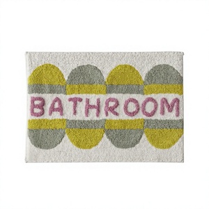 Alfombra de Baño 100% Algodón Puro, Súper Suave, Absorbente, Blanca, Reversible, Hecha a Mano, de Alta Resistencia, para Hogar y Hotel, por ITHL - Product Image 1