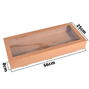 Tinh Tế Tùy Chỉnh Kraft Giấy Wedding Party Quà Tặng Bao Bì Hộp <span class=keywords><strong>PVC</strong></span> Cửa Sổ Cho Cookie Kẹo Bánh Hiển Thị Vật Liệu Tái Chế - Product Image 4