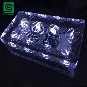 NI-MH Solar Brick Led Glass Solar Ground Light Solar Powered Bricks