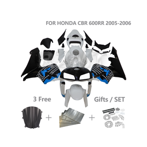 Carenado PARA <span class=keywords><strong>HONDA</strong></span> CBR600RR 2005 2006 <span class=keywords><strong>CBR</strong></span> <span class=keywords><strong>600RR</strong></span> CBR600 RR Carenados completos de motocicleta personalizados Inyección de plástico ABS H0605-1002b - Product Image 1