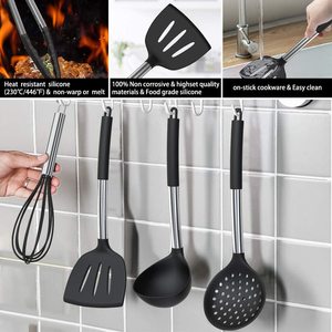 Utensilios de Cocina de Silicona de Grado Alimenticio, Libres de BPA y Plomo, Juego de Utensilios de Cocina de Silicona - Product Image 5