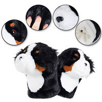 Usine En Gros Animal Golf Headcovers De Luxe Mignon Chien Accessoires De Golf En Peluche Club De Golf Head Cover