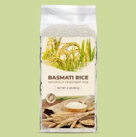 Emballage sans BPA en plastique recyclable 1kg sac d'emballage de riz pochette personnalisée à quatre joints latéraux avec impression de logo