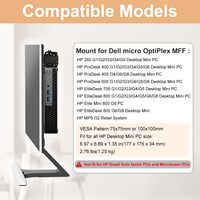 Dudukan dinding untuk HP Desktop Mini PC, braket dudukan dinding untuk HP 260 Desktop Mini, untuk HP ProDesk 400 405 600 Desktop Mini