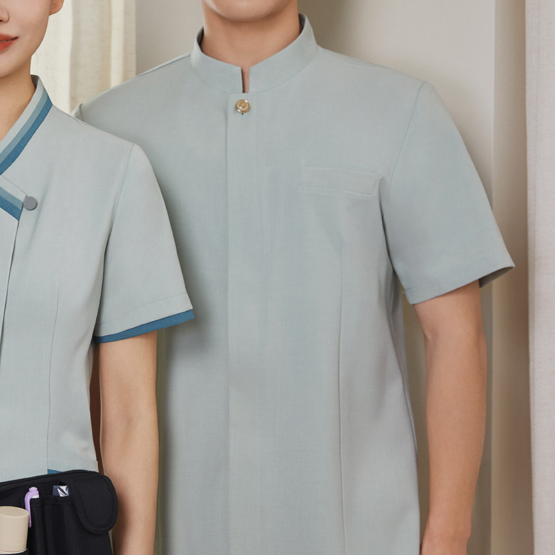 Uniforme de nettoyage bleu clair pour hommes