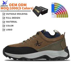 Zapatillas de <span class=keywords><strong>Trekking</strong></span> para hombre, calzado para caminar diario al aire libre, zapatillas de deporte con cordones, parte superior de gamuza antideslizante sintética para invierno, otoño y verano - Product Image 1