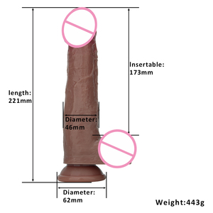 Dildos vibrants télescopiques et oscillants entièrement automatiques en silicone réaliste, modèle Empereur Romain, les plus vendus - Product Image 6
