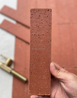 Carreaux Brique Longs Terracotta Mat pour Décoration Style Wabi-Sabi/Industriel pour Cuisine Salle de Bain Balcon