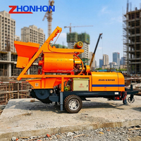 Machine de mélange et de pompage de béton compacte pour la coulée de colonnes de construction professionnelle