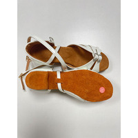 Zapatos de Baile Latino para Niñas con Suela de Cuero de Ante de 3.5 CM, Zapatos de Baile de Salón, Salsa, Práctica de Baile para Niños