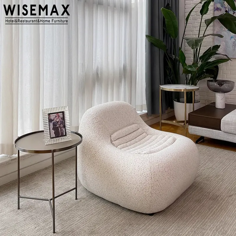 WISEMAX MÖBEL Hochwertige moderne Wohn möbel Wohnzimmers tühle Stoffe in stellung Schwamm Sofas tuhl Custom Sitzsack Stuhl