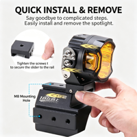 Support de montage rapide pour projecteur LED sur montant A sans perçage de haute qualité pour Changan Hunter Lantuo Pickup – Kit d'extension à dégagement rapide
