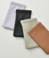 Étui à lunettes en cuir pleine fleur, cadre flexible, pochette fine pour lunettes, vente en gros, logo personnalisé, cadeau de voyage