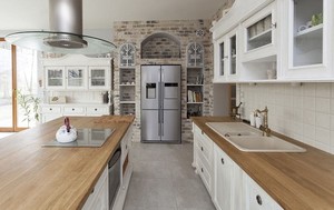 Úc Phong Cách Tủ Bếp Bìa Nhựa Sàn Gỗ Rắn Melamine - Product Image 5