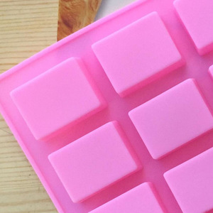 Pink Silicone Pudding Candy Mold 24 Cavity Rectangle Soap Candle <b>Craft</b> Mold for Cake and Candy Making - Product Image 4