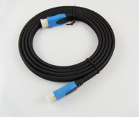 Câble HDMI plat pour connexion TV, prend en charge les décodeurs 3D, ligne de données électrique en cuivre PVC pour TV, ordinateur, lecteur multimédia