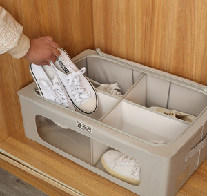 <strong>Underbed</strong> Shoes <strong>Storage</strong> Bins Shoes Under Bed Closet <strong>Fabric</strong> <strong>Storage</strong> Organizer Box Container Holder Shoe <strong>Storage</strong> - Product Image 5