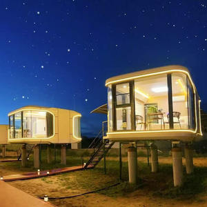 Smart Capsule Hotel Cabin Préfabriqué Modulaire Portable Pod House Conception personnalisée pour <span class=keywords><strong>la</strong></span> <span class=keywords><strong>location</strong></span> Airbnb, les parcs touristiques et le <span class=keywords><strong>camping</strong></span> de montagne - Product Image 2