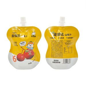 Pochette à bec verseur en PE de qualité alimentaire avec impression personnalisée pour jus, boissons, <span class=keywords><strong>yaourt</strong></span>, milkshake, bière, fruits et légumes biologiques pour purée - Product Image 1