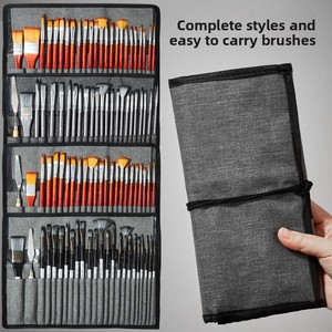 Rouleau de pinceaux pour aquarelle, gouache en nylon, 25 pièces, vente directe d'usine pour <span class=keywords><strong>Amazon</strong></span>, ensemble de <span class=keywords><strong>peinture</strong></span> à l'huile transfrontalière - Product Image 4