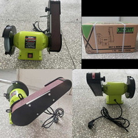 Meuleuse d'établi et ponceuse à bande combinées, affûteur de couteaux multifonctionnel, machine à polir, outil de meulage pour bois et métal