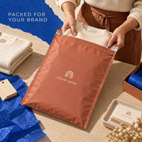 Sac d'expédition compostable en plastique personnalisé, sac de courrier auto-adhésif pour l'emballage professionnel