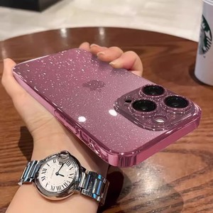 Siêu mỏng trong suốt PC cứng Bìa Electroplated long lanh bầu trời đầy sao điện thoại di động trường hợp đối với <span class=keywords><strong>iPhone</strong></span> 14 Pro Max - Product Image 6