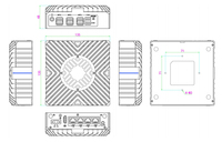 Gateway de Automatización Industrial GbE de 4 Puertos con Tel Core I7, 2 RS232/485, Phoenix COM, RAID 0/1, 6*USB, PC Integrado sin Ventilador, Montaje en Riel DIN y VESA