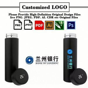 Botella de Agua Inteligente de Acero Inoxidable con Temperatura Digital y Logotipo Personalizado, Regalo Promocional - Product Image 2