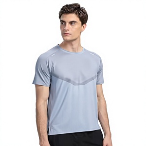 Camiseta Deportiva de Secado Rápido para Hombre, 88% Poliéster, 12% Elastano, para Gimnasio, Running, Entrenamiento, Jogging, Tenis - Product Image 1