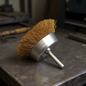 TTAKE Cup <b>Wire</b> <b>Brush</b> 6 Mm Shank Steel Abrasive <b>Brush</b> For Metal Cleaning - Product Image 3