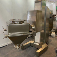Mélangeur de poubelle de levage industriel de haute qualité HTD, mélangeur automatique de réservoir IBC, trémie rotative, machine de mélange de poudre sèche