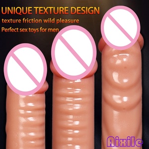 Guaina per Pene Realistica, Giocattoli Sessuali Maschili, Estensore e Ingranditore del Pene, Anello Fallico, Dildo per Coppie con Anello - Product Image 4