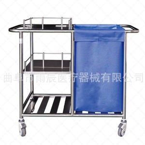 Chariot à déchets hospitaliers Xin Yuchen 940x450x900mm en acier inoxydable, chariot pour équipement médical destiné aux unités médicales - Product Image 4