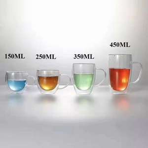 Khuyến Mại Tùy Chỉnh 250Ml 350Ml 450Ml Đôi Tường Borosilicate Glass Coffee Beer Cup <span class=keywords><strong>Mug</strong></span> Với Với Nắp Tre - Product Image 6