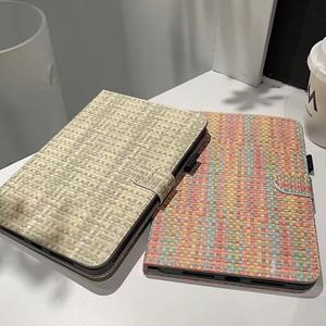 Funda de Tela con Diseño de Cuero PU para Tablet iPad 10th Air 3 4 5 Mini con Correa para Lápiz, Funda para Tablet Samsung A7 8 9 para Xiaomi 5 6 Pro - Product Image 4