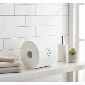 ม้วนผ้า2ชั้นแบบนุ่มพิเศษม้วนเป็นศูนย์นอกจากนี้ผ้าเช็ดตัวสำหรับทำความสะอาด16ม. สำหรับเครื่องผลิตผ้าเช็ดปากแบบเปียกจากโรงงานจีน - Product Image 3